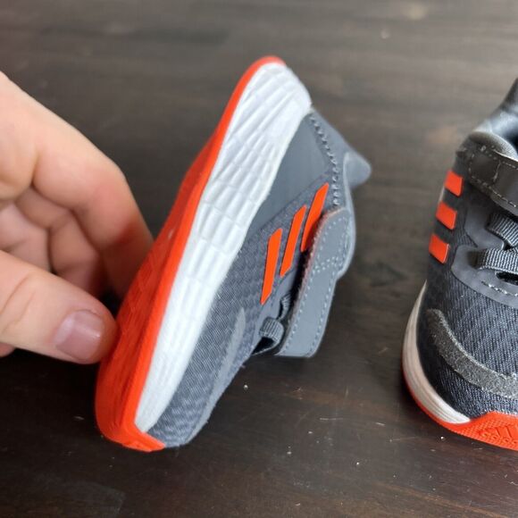 Nike Flex Toddler 4C Lot of 2 Adidas 4K Shoes Baby Sneakers Gray AT4665-001 - Picture 15 of 16